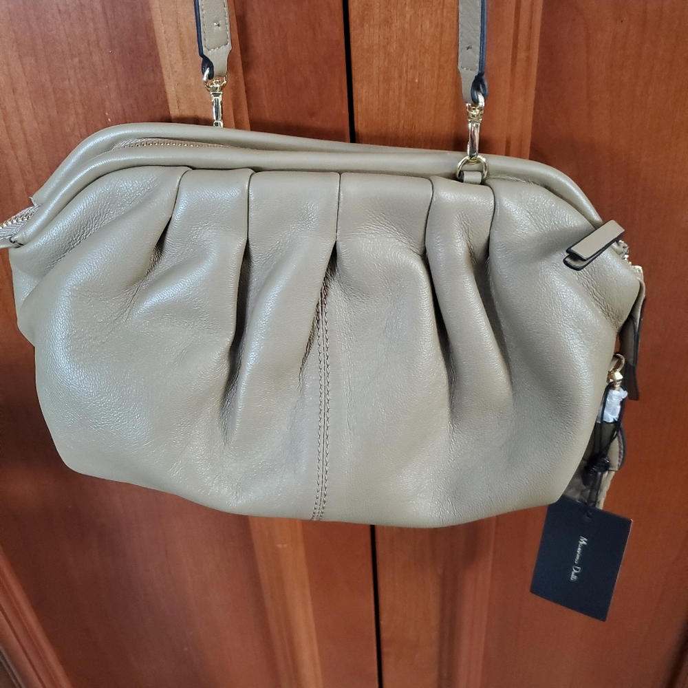 Massimo Dutti studio sheep skin bag